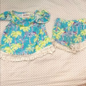 Rare Editions 24m summer short set